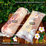 Beef Sirloin Striploin Porterhouse Has Luar Australia frozen MELTIQUE (wagyu alike) Australia HOKUBEE small roast +/- 1kg (price/kg)